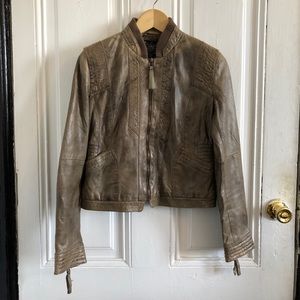 Zara Leather Moto Jacket